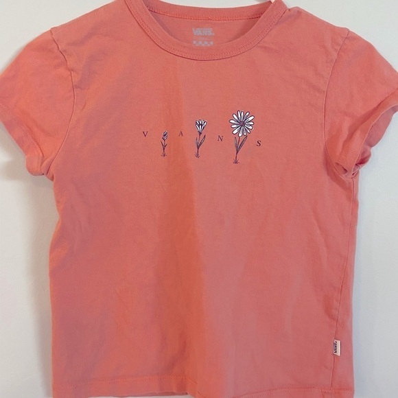 Vans daisy coral crop baby tee - Picture 1 of 4